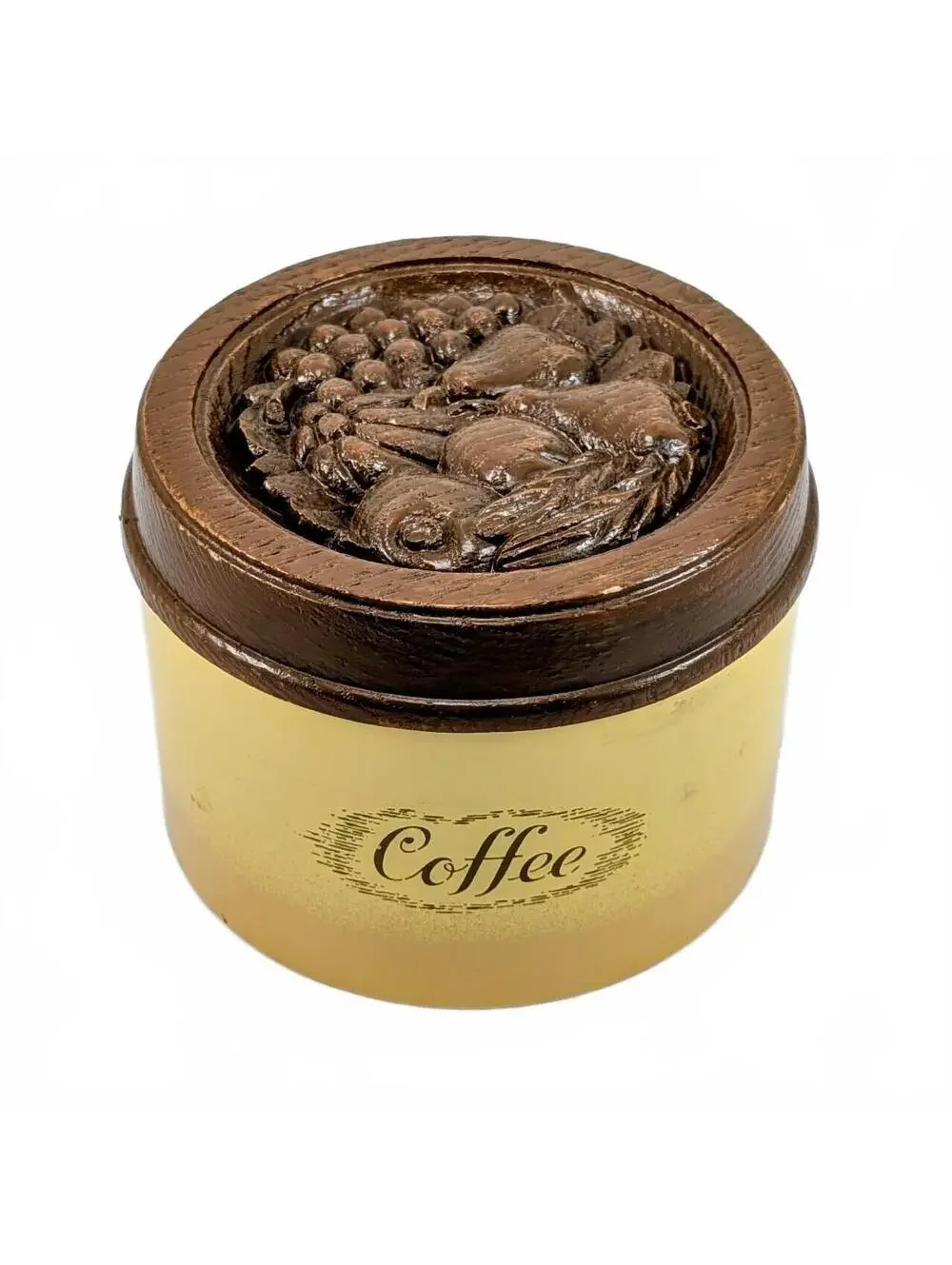 Vtg Burlington Crafts Coffee Canister